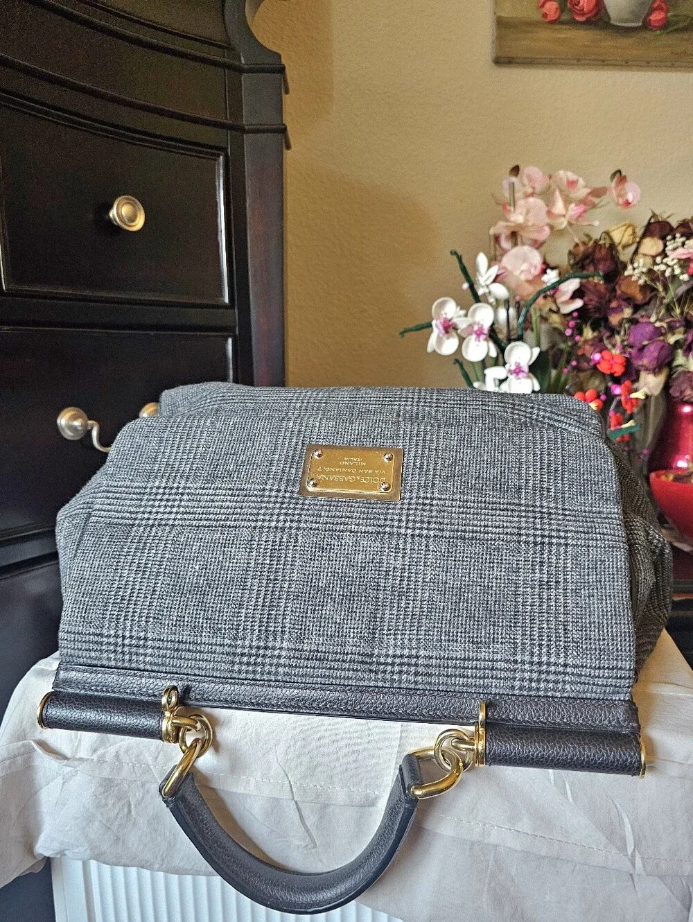 Dolce & Gabbana Woven Raffia Handbag (RARE)
